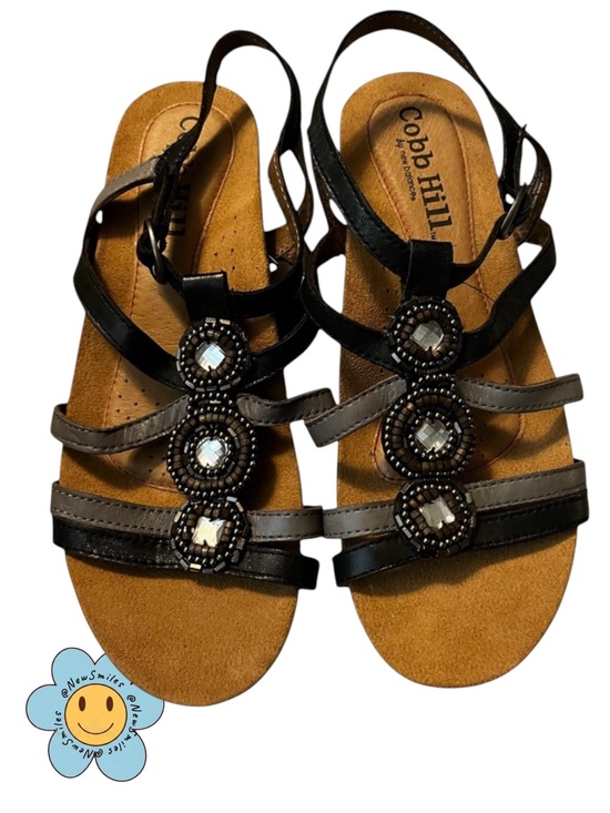 Cobb Hill by New Balance Shoes - Cobb Hill by New Balance ~ Sandals ~ Size 7 ~ Black w/ Silver Embellishment